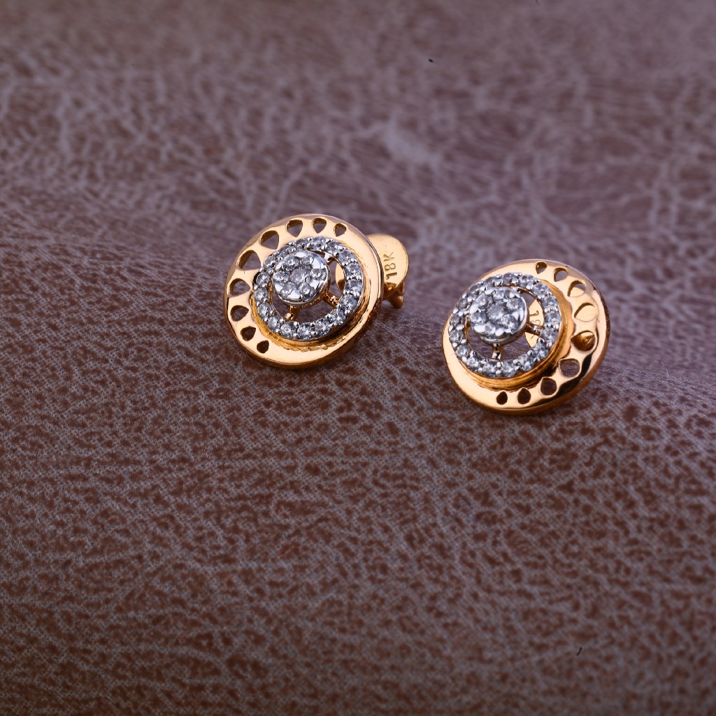 18ct Rose Gold Earring RE81