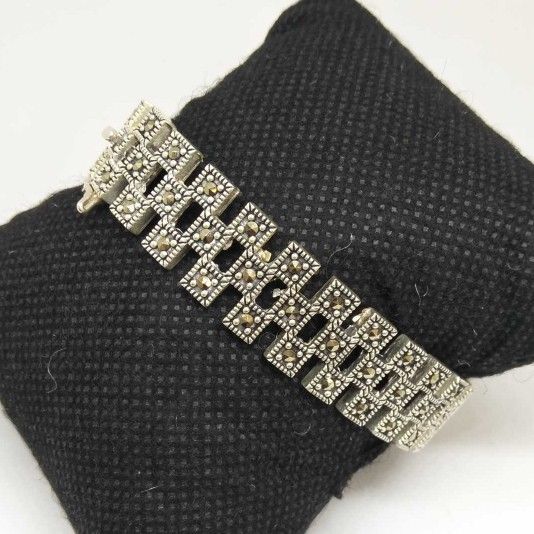 925 sterling silver oxides designed ladies bracelet