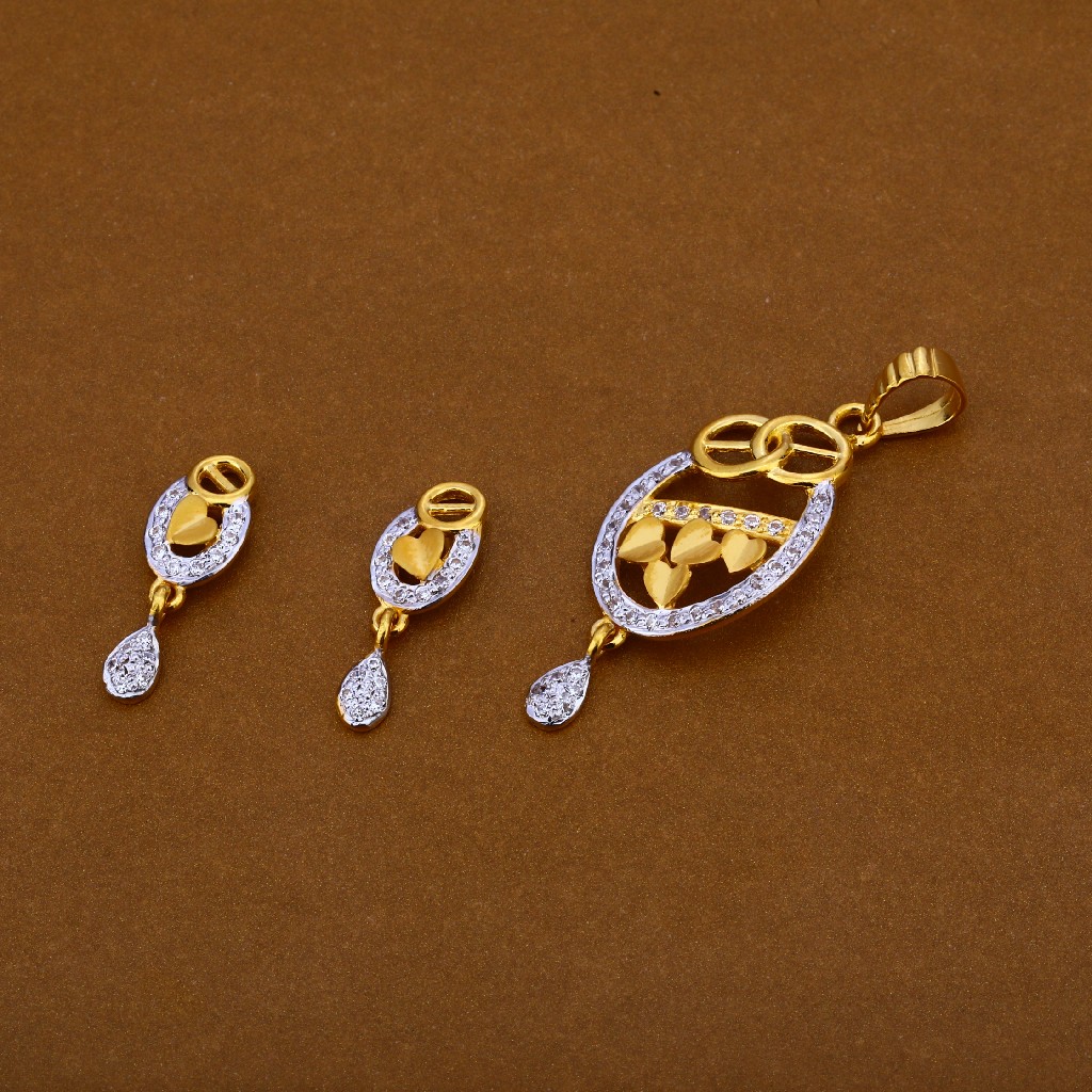 22Ct Gold Ladies Hallmark Pendant Set FPS211