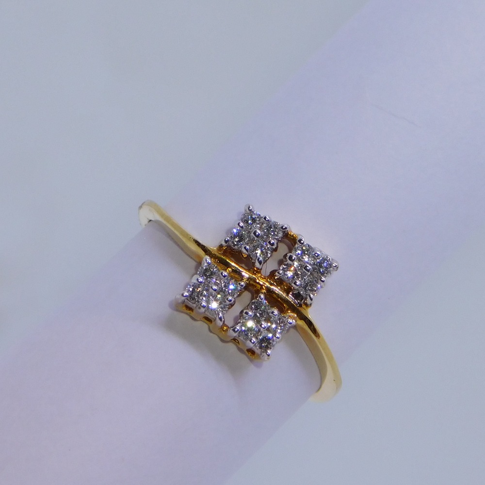 18K gold diamond ring agj-lr-124