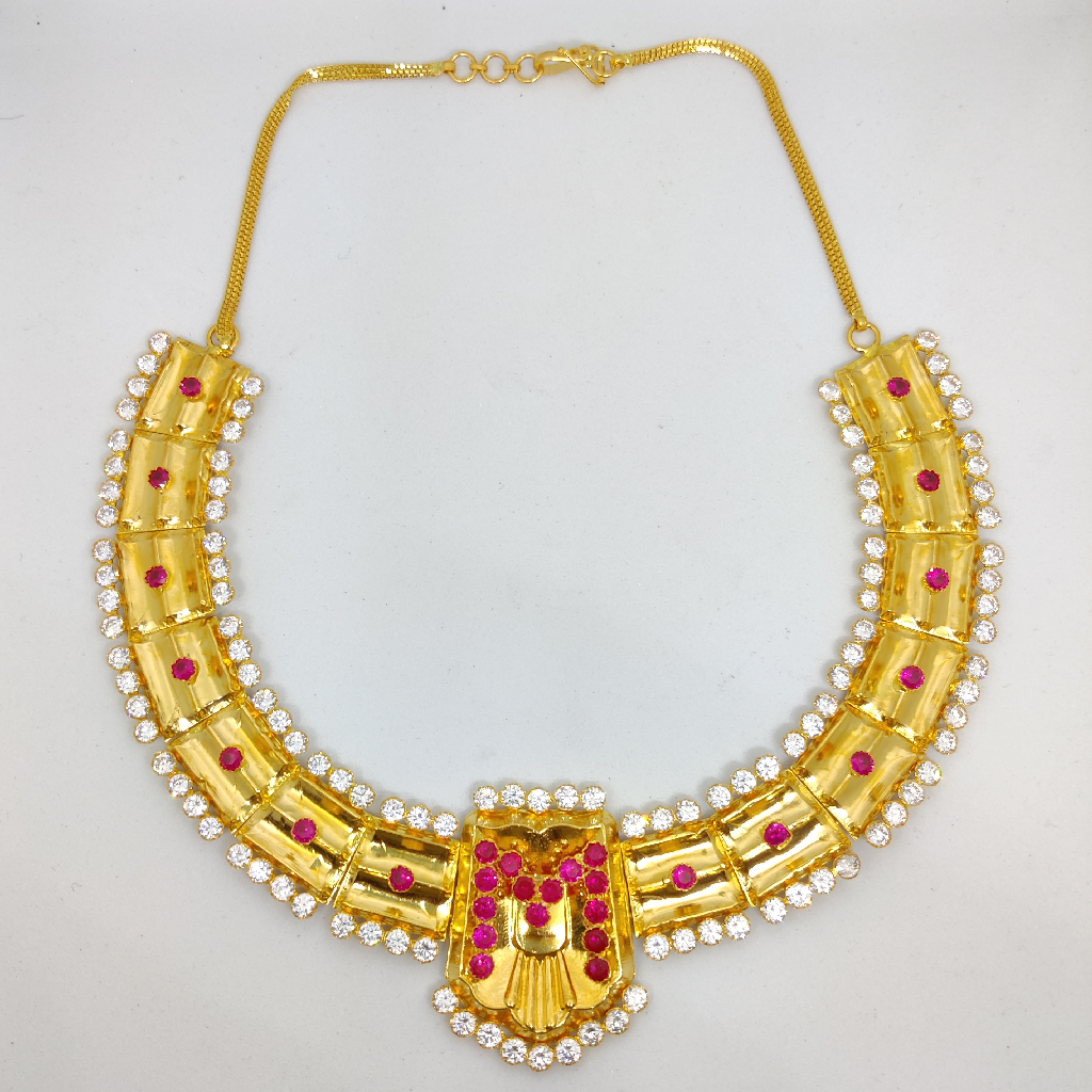 fcity.in - Fancy Gold Plated 1 Gram Gold Jewellery Set / Shimmering Colorful