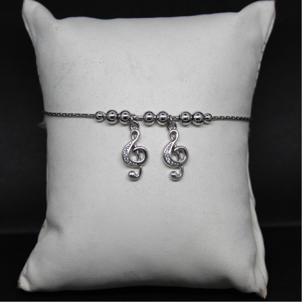 925 sterling silver music parten kada bracelet for ladies