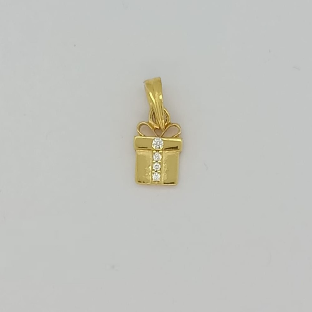 916 Gold Pretty Plain Pendant
