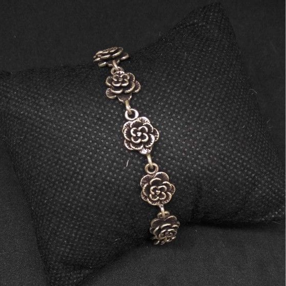 925 Sterling Silver Rose Oxides Ladies Bracelet
