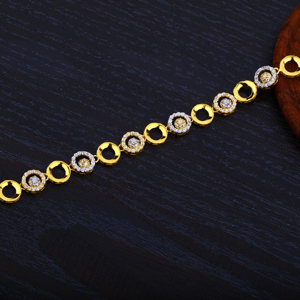 916 Gold Ladies Cz Lucky-LB25