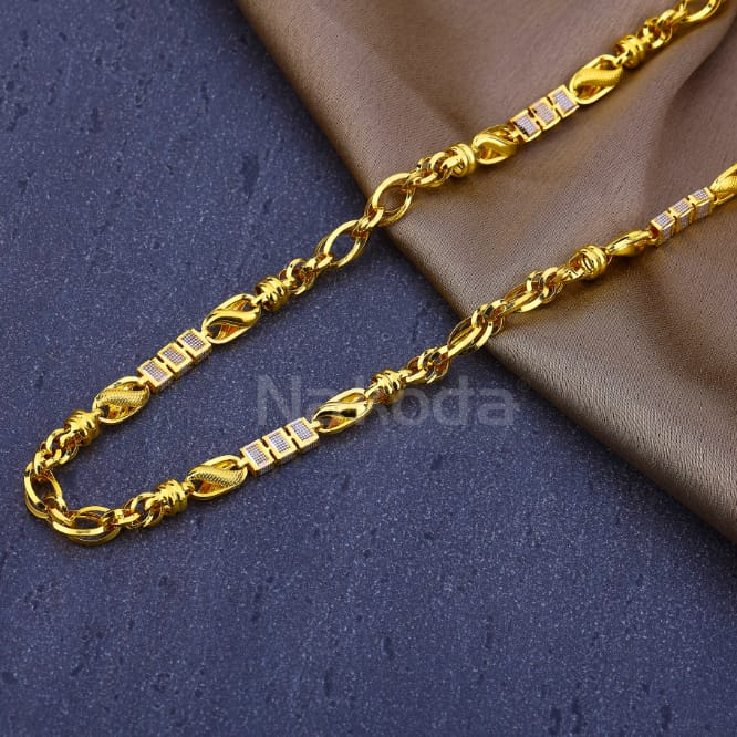916 Mens Gold CZ Hallmark Gorgeous Chain MCH870