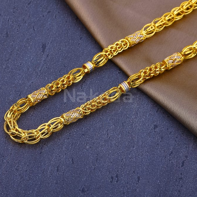 Buy quality 916 Mens Gold Hallmark Designer Chain MCH850 in Ahmedabad