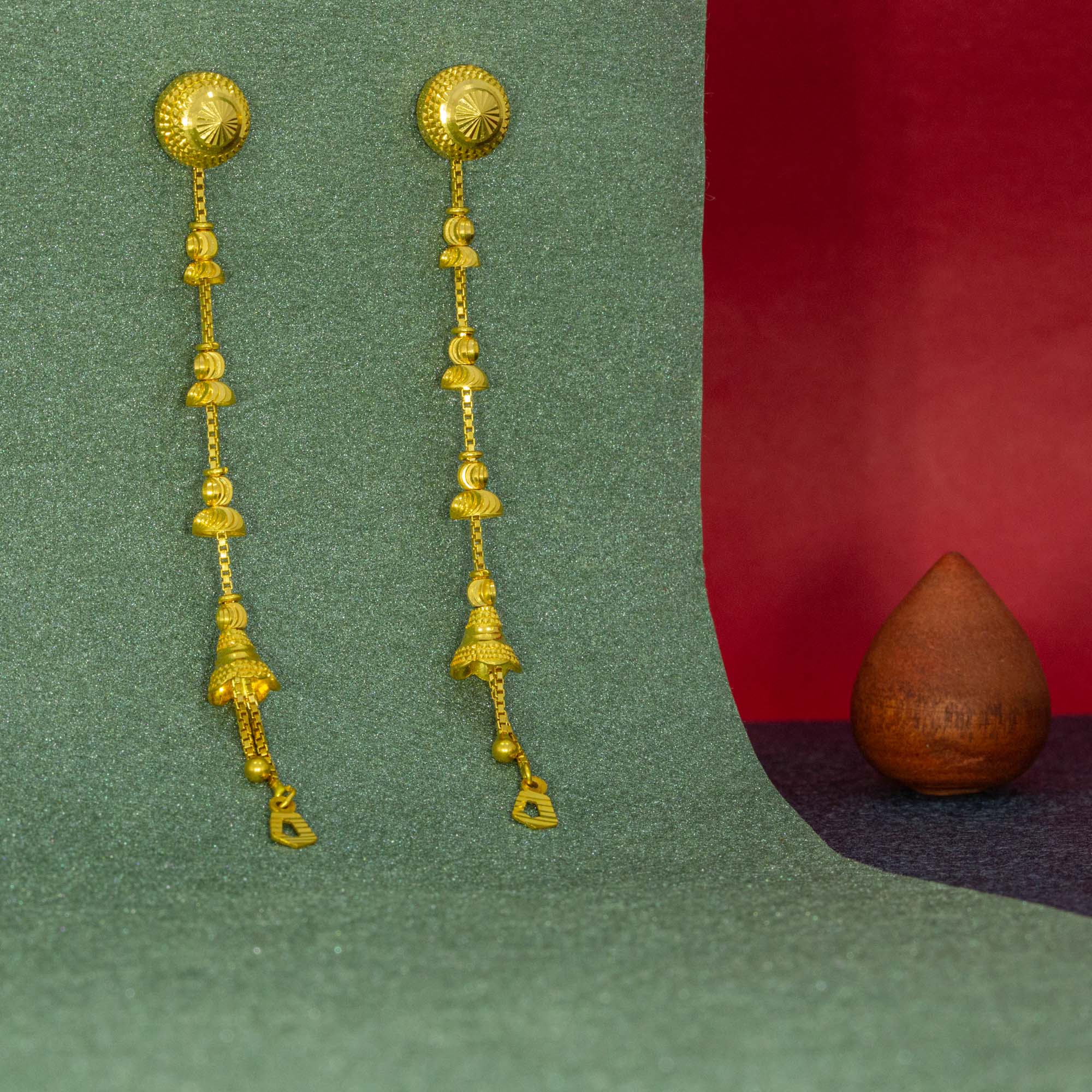 Display 191+ hanging earrings designs in gold latest
