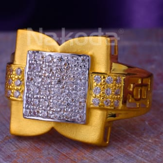 22KT Gold Hallmark Fancy Mens Ring MR929