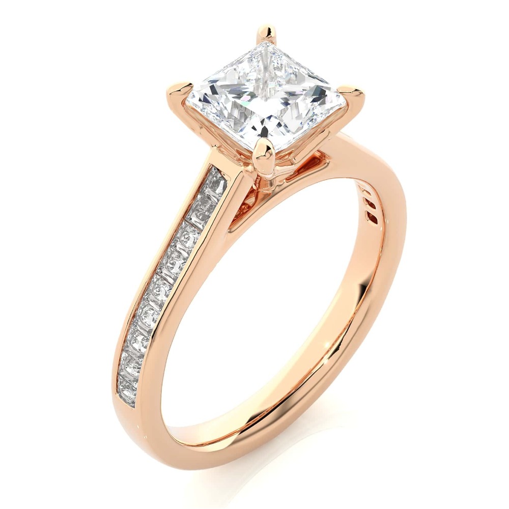 Gold With Diamond Fancy Design Ring