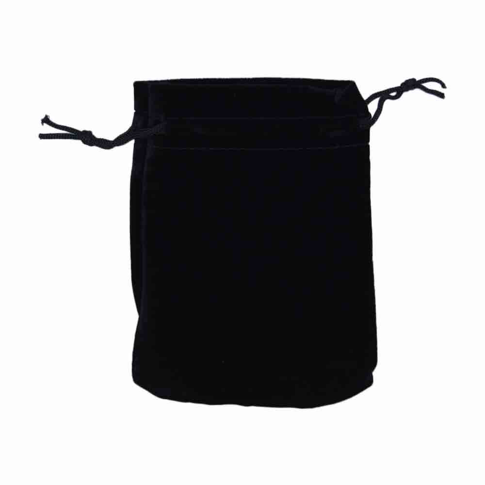 Black velvet pouches