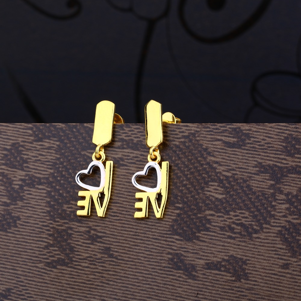 Ladies 22K Gold New Designer Earring -LPE56