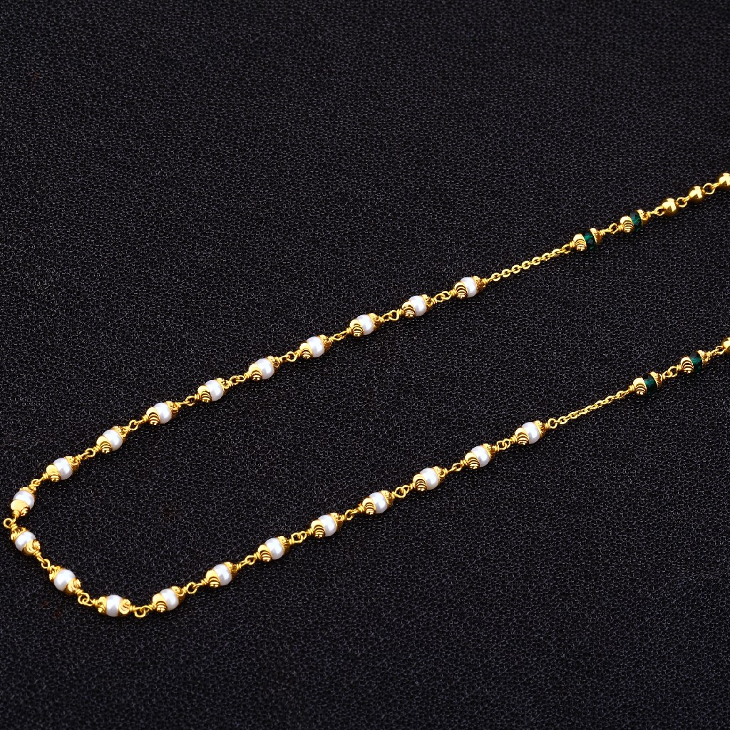Ladies Delicate 22K Gold MotiMala-AC144