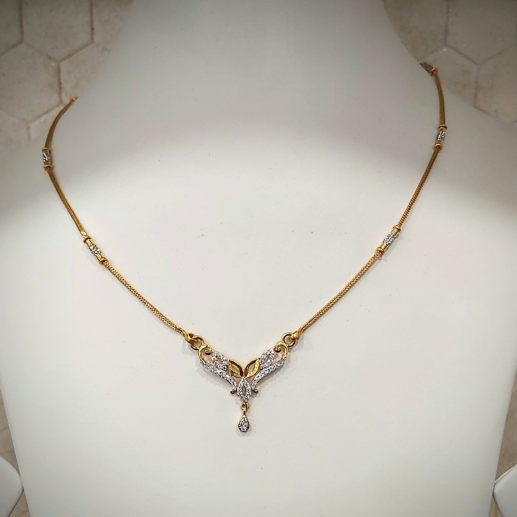 916/ 22k gold attractive ladies mangalsutra with butty