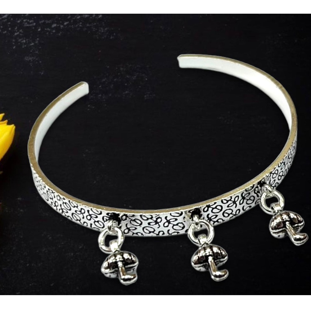 925 silver fancy ghughri bracelet