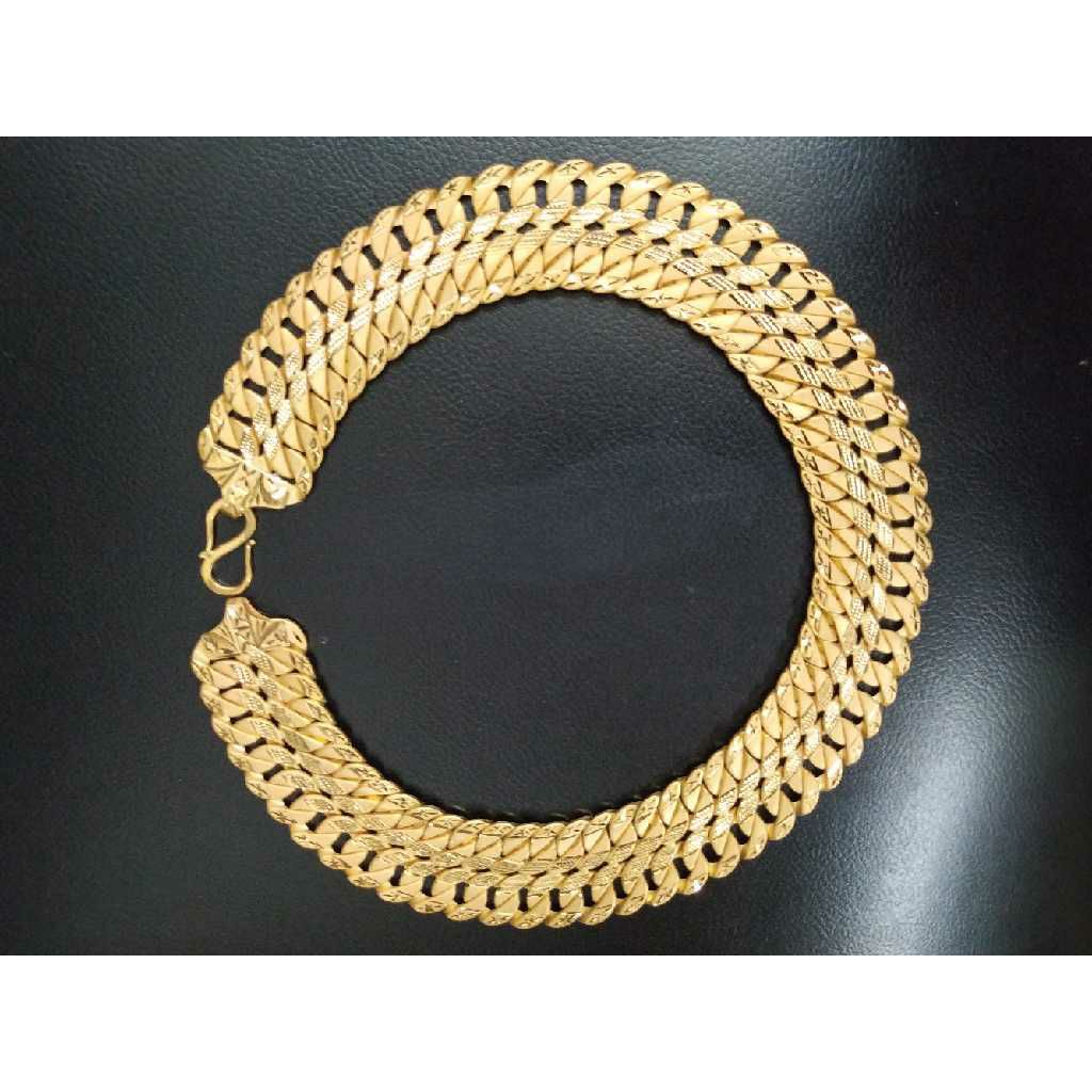 22KT Gold Antique Bharvadi Gents Chain