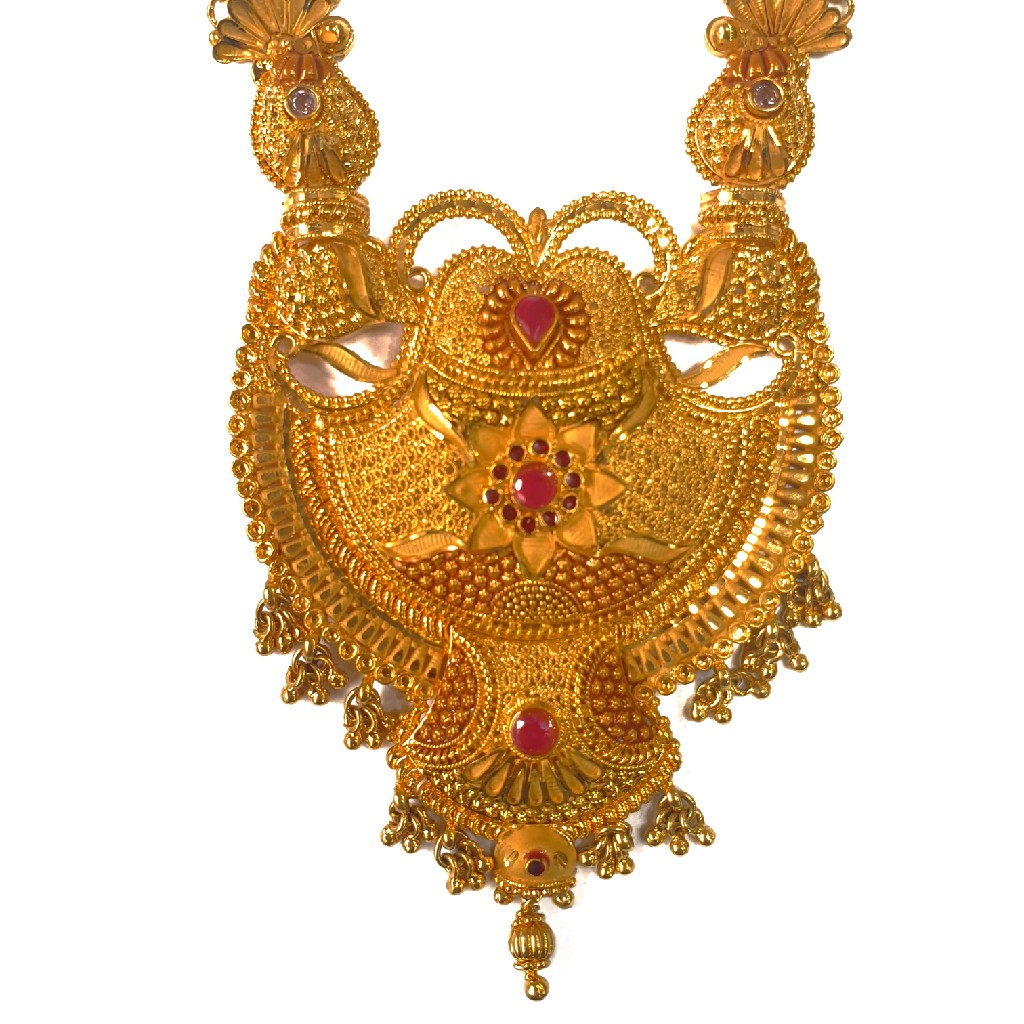 1 gram gold forming necklace set mga - gfn0033