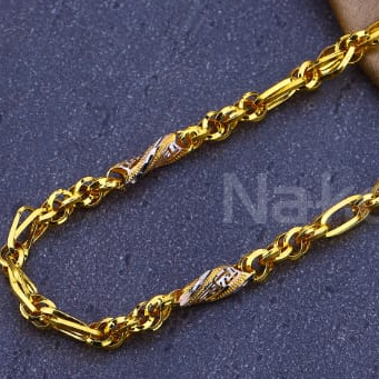 22KT Mens Gold Hallmark Chain MCH881