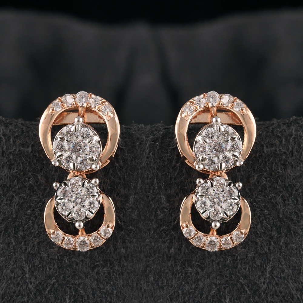 Manufacturer of 18kt gold royal diamond earring  Jewelxy  232946