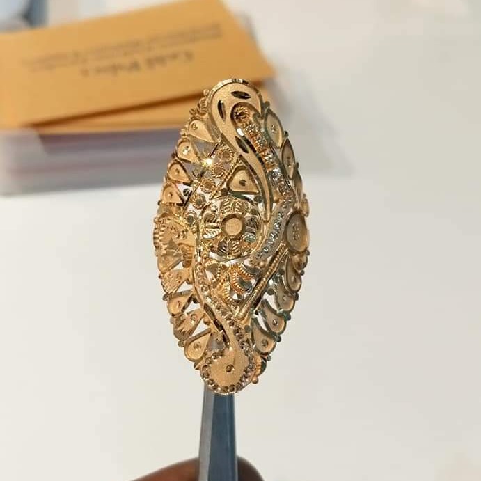 South Indian Ethnic 22K Gold Plated Designer Wedding Finger Ring Fashion  Jewelry | eBay