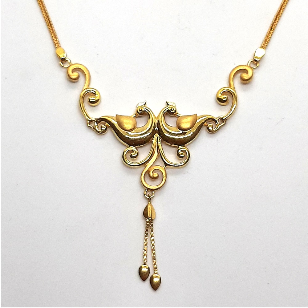 Plain gold necklace set sk-n004