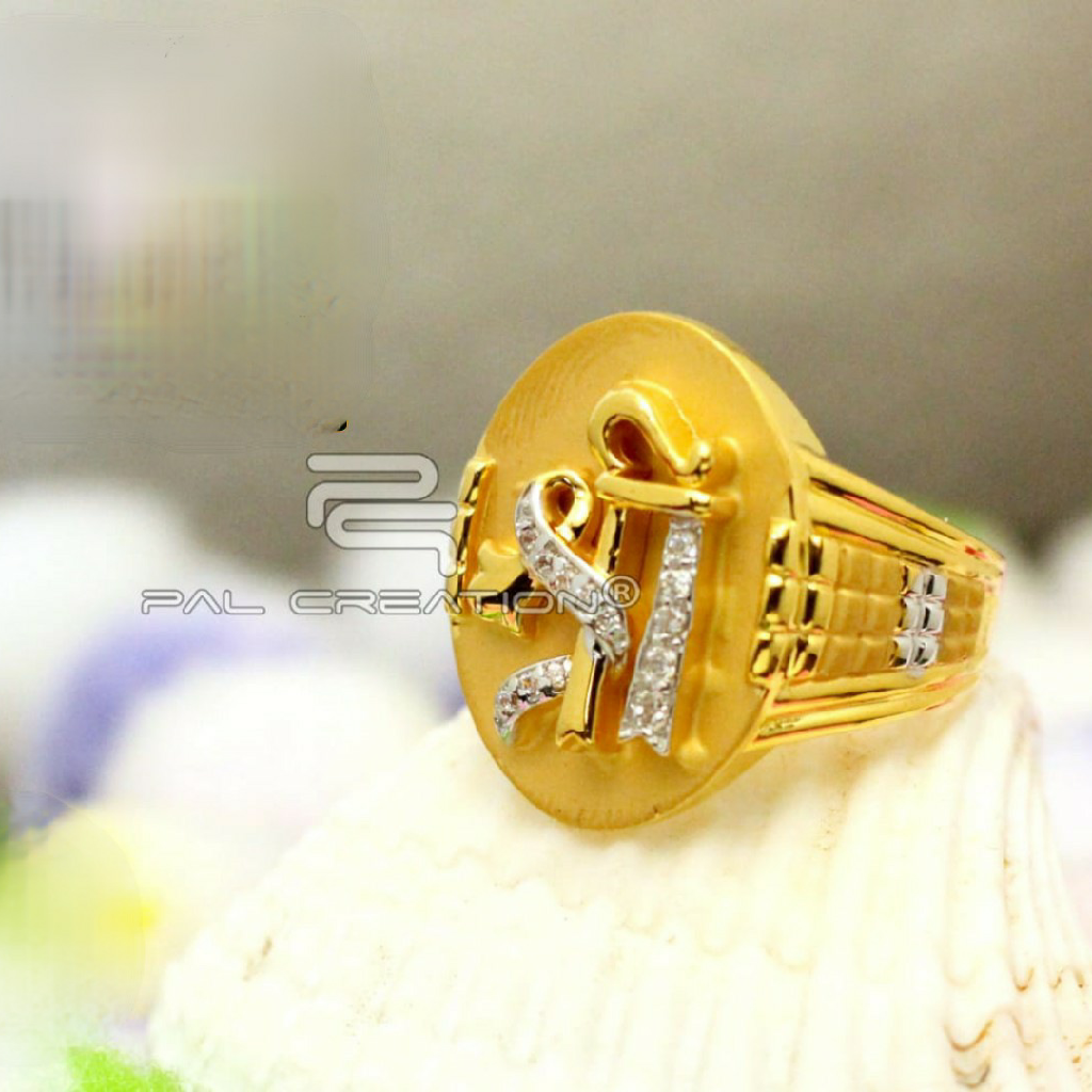 Buy quality Om Daimond Gents Ring 916 in Ahmedabad