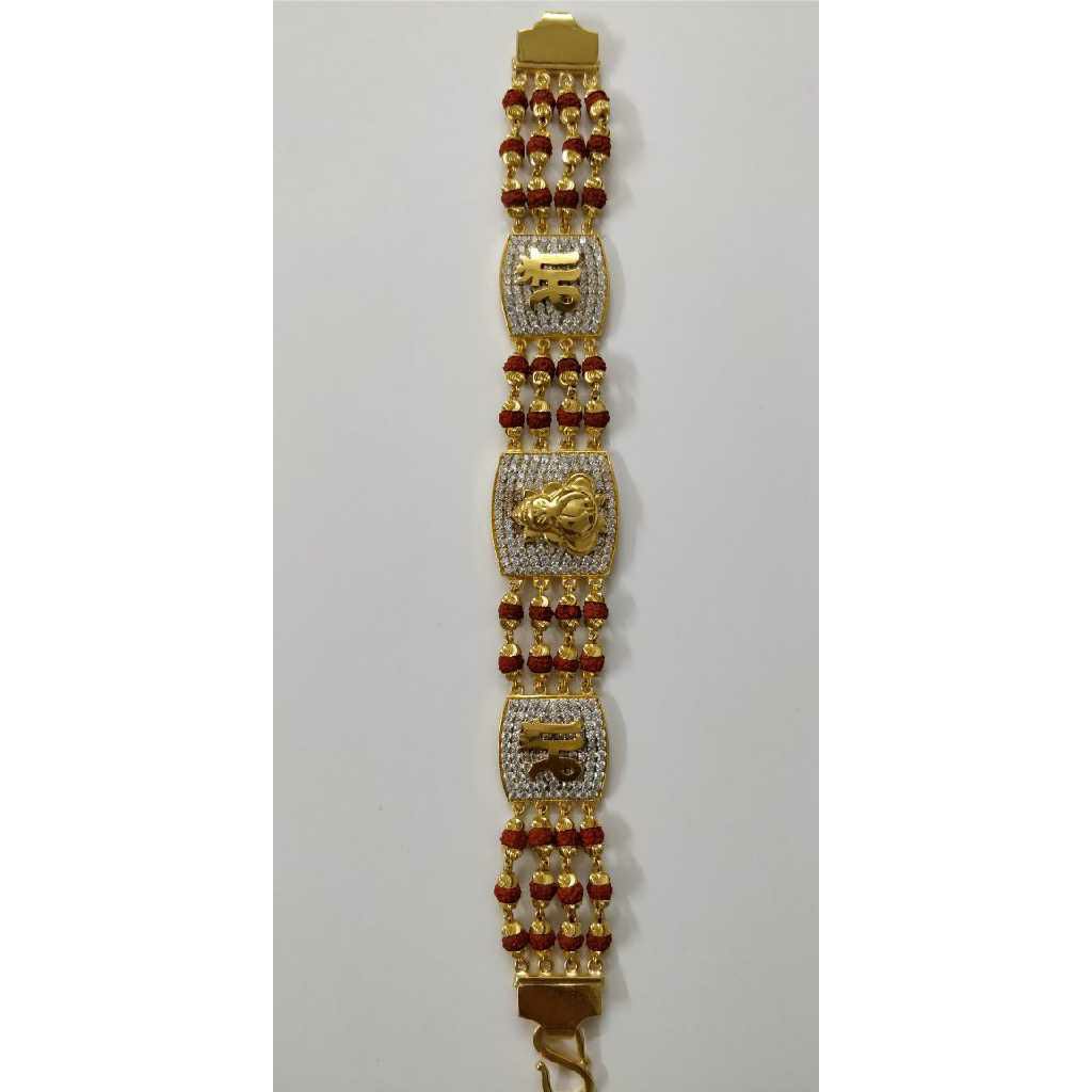 916 Gold Red Beaded Rudraksh Lucky