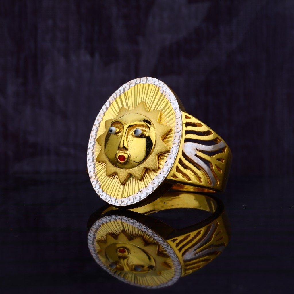 Buy quality Mens Exclusive Surya Gold Plain Ring-MGR17 in Ahmedabad