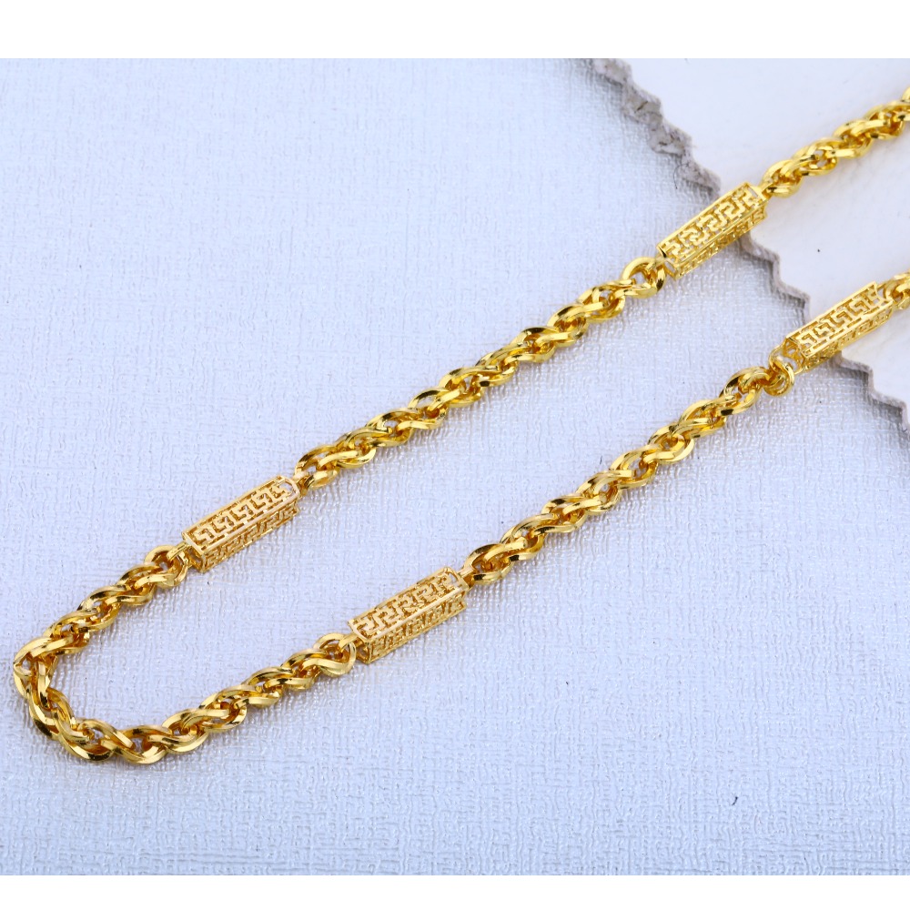 Buy quality 916 Gold Designer Choco Chain MCH55 in Ahmedabad