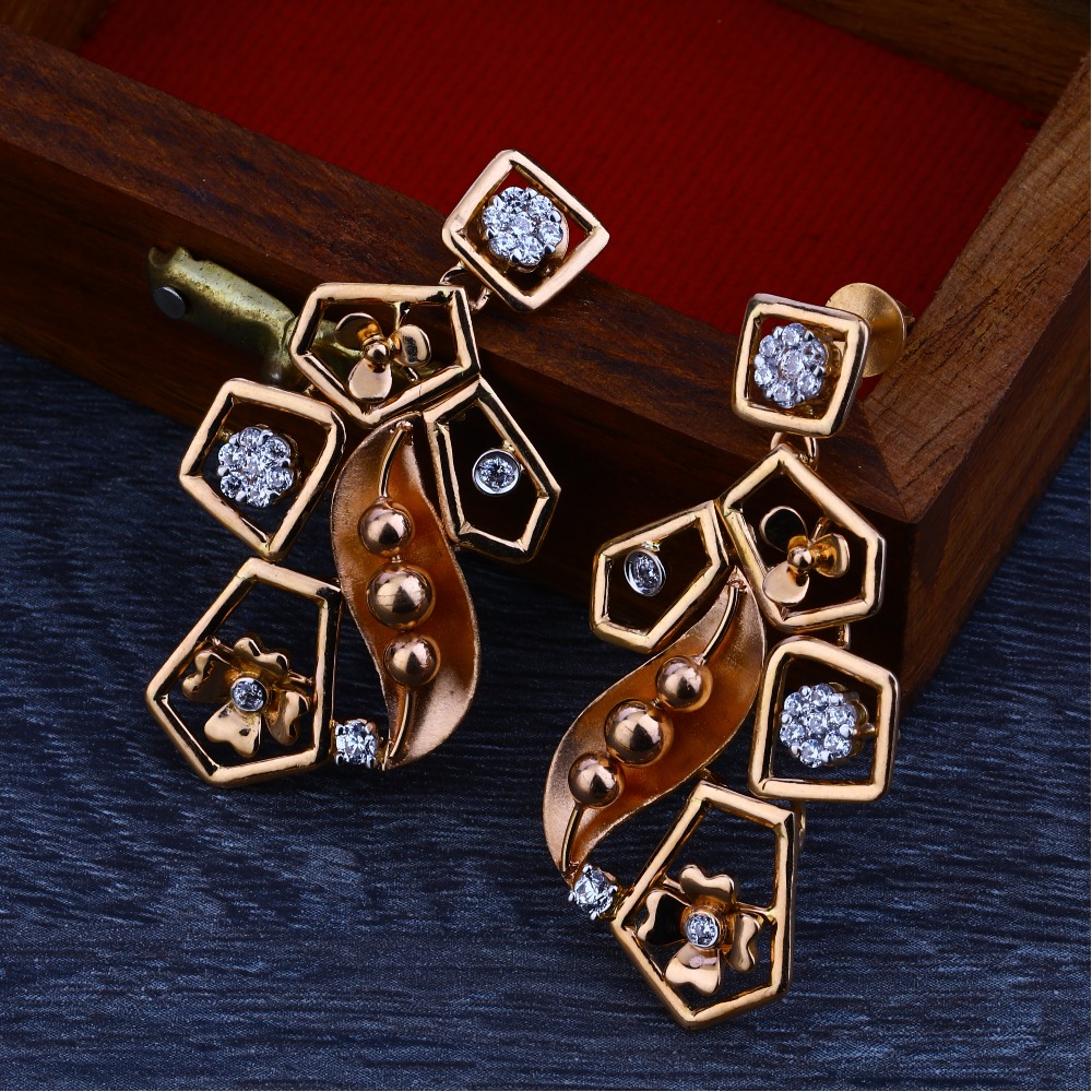 750 stylish rose gold  necklace set  RN22
