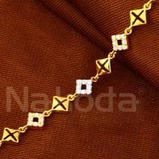 916 Gold Ladies Delicate Bracelet LB584