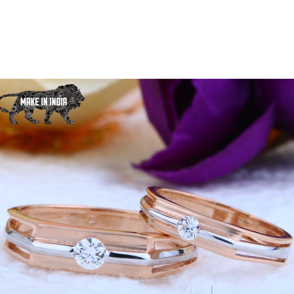 2pc Moissanite Couple Ring Set Unique Rose Gold Leaf Design Male and Female Wedding  Ring Set Diamond Bridal Ring Set Promise Gift for Couple - Etsy
