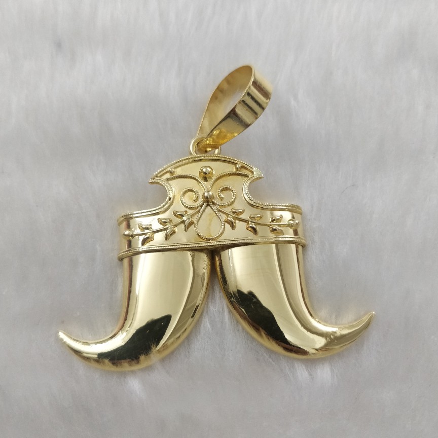 Antique 9K Gold Faux Claw Brooch Pendant Necklace – Boylerpf