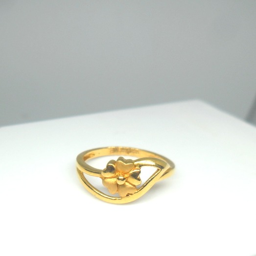 22KT / 916 Gold Plain dailyware Ring for Ladies LRG0453