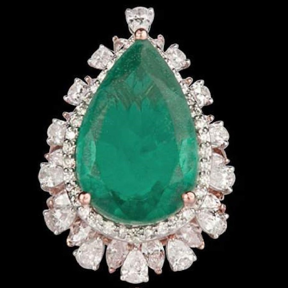 Diamonds and Emeralds Ring JSJ0104