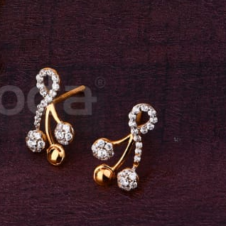 750 Rose Gold CZ Ladies Classic Necklace Set RN397