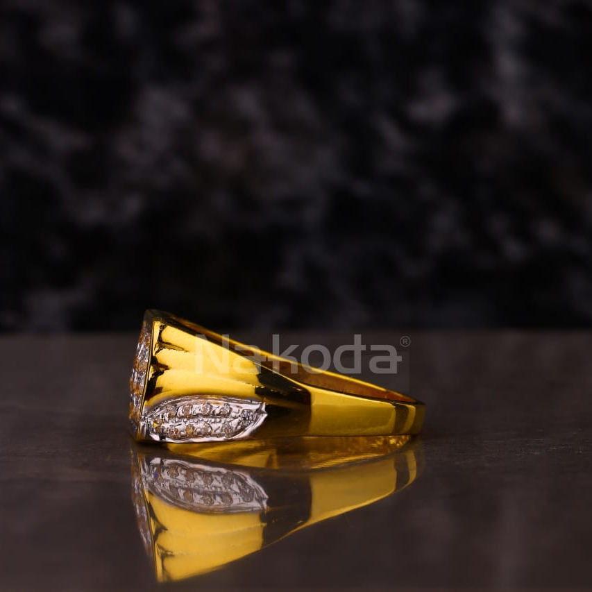 916 Gold CZ Men's Gorgeous Ring MR855