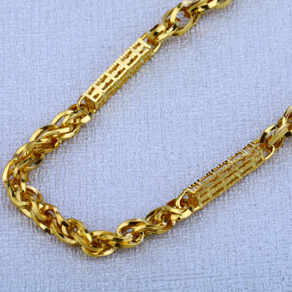 22KT Mens Hallmark stylish Choco Chain MCH103