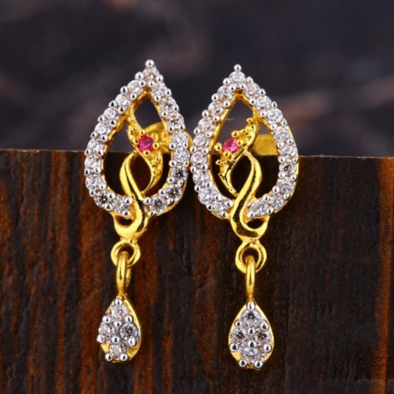 22 carat gold ladies earrings RH-LE636