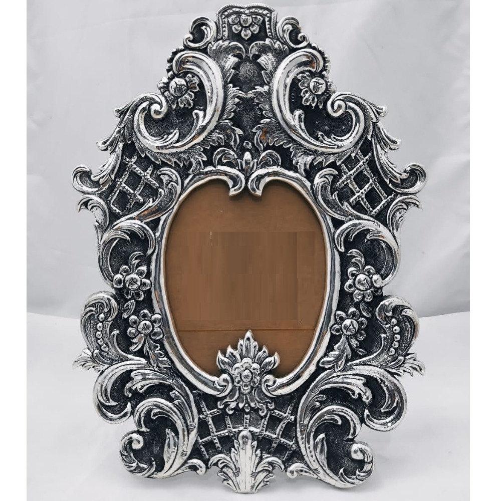 Pure silver photo frame in High Embossing in antique po-171-11