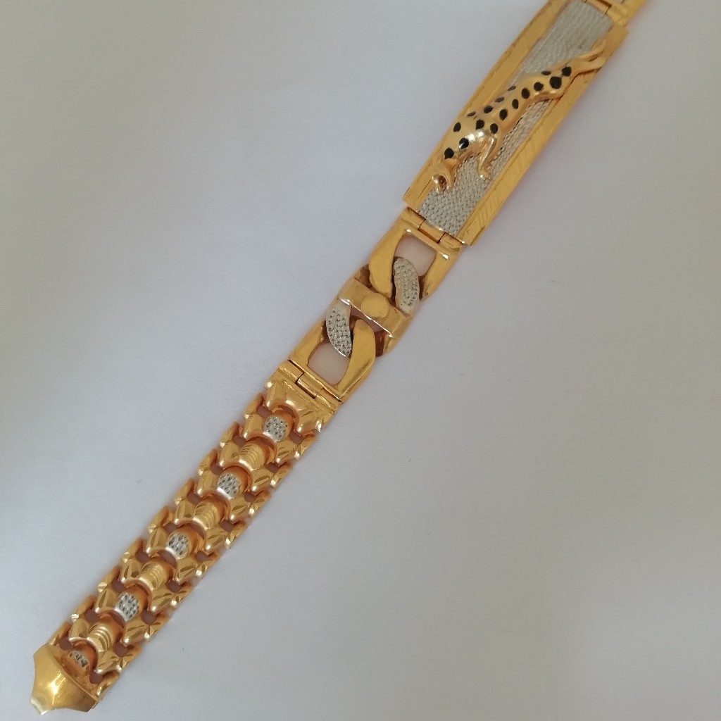 Gold Gents Bracelet GGBR-NJ31329 - Best Jewellers in Chandigarh