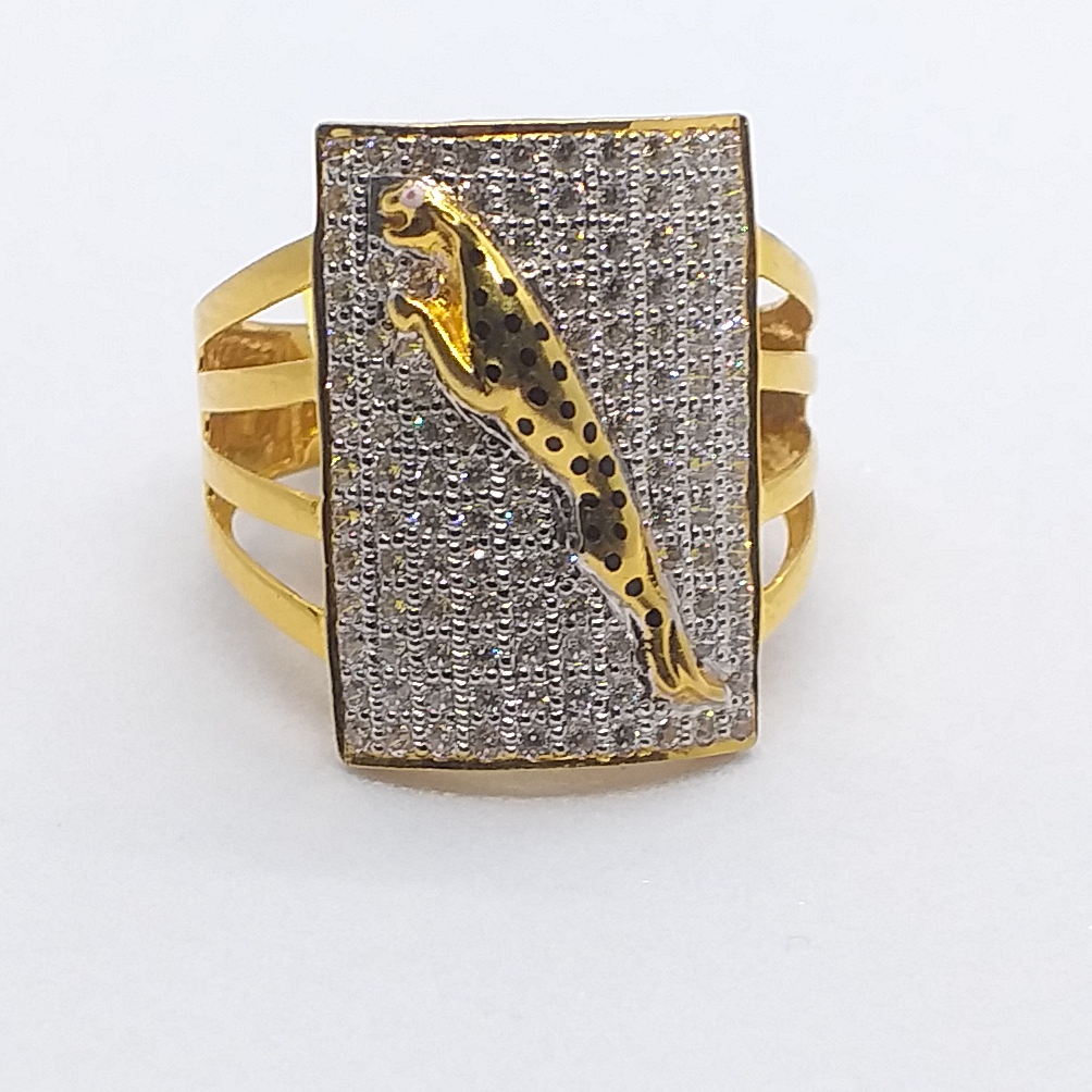 1/20 CT. T.W. Diamond Jaguar Wrap Ring in 10K Gold | Zales