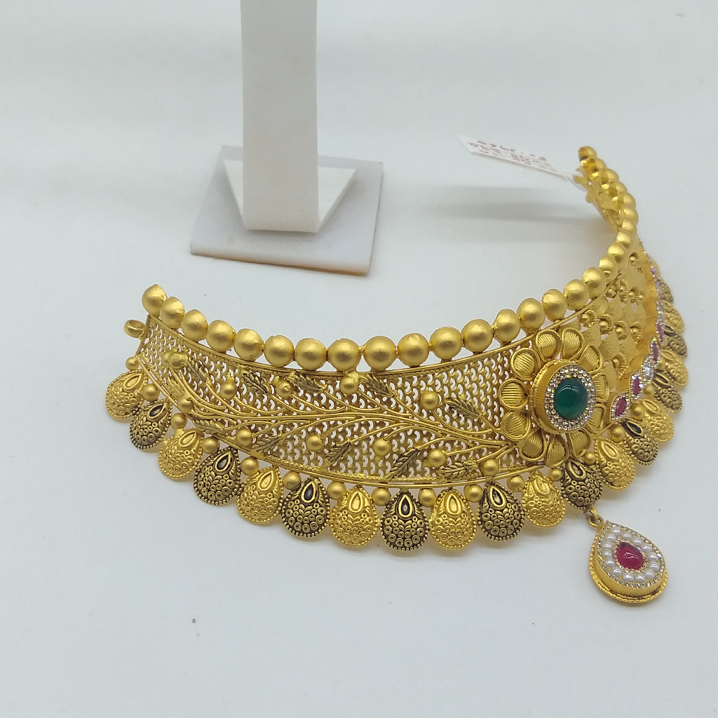 22K Gold Antique Necklace Set