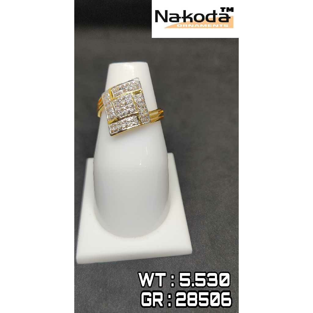 916 Men's Multi stone gold ring