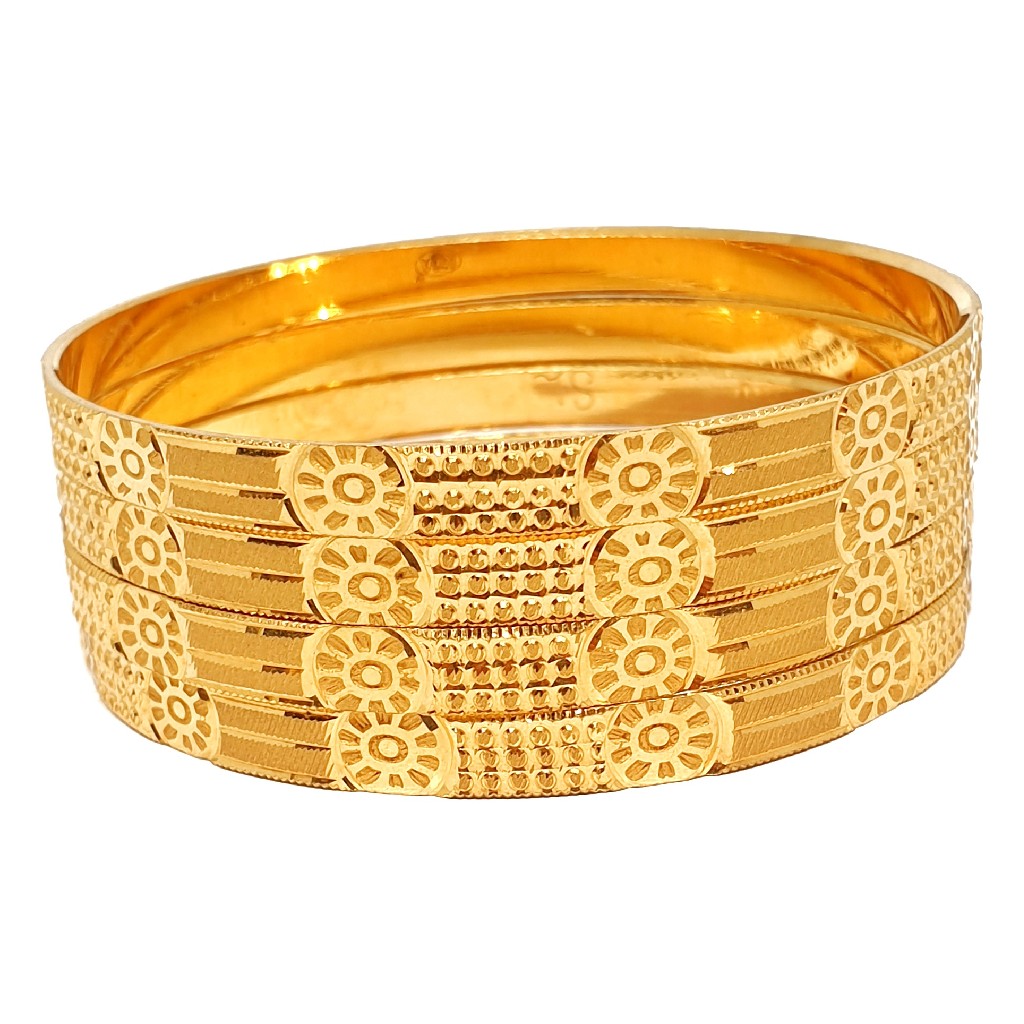 1 gram gold forming plain bangles mga - bge0331