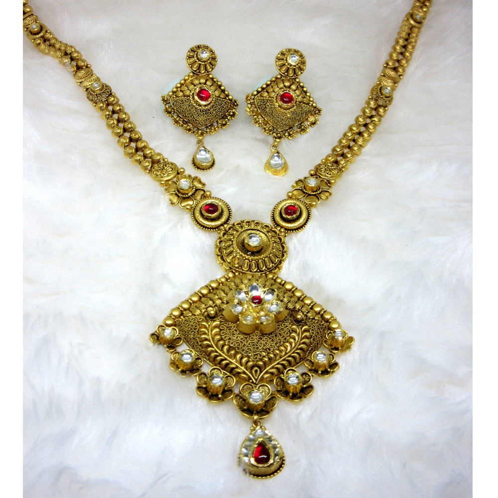 Buy 22K Jadtar Necklace Set for Women At jewelegance.com | Delicate gold  jewelry, Handmade gold jewellery, Gold jewellery design necklaces