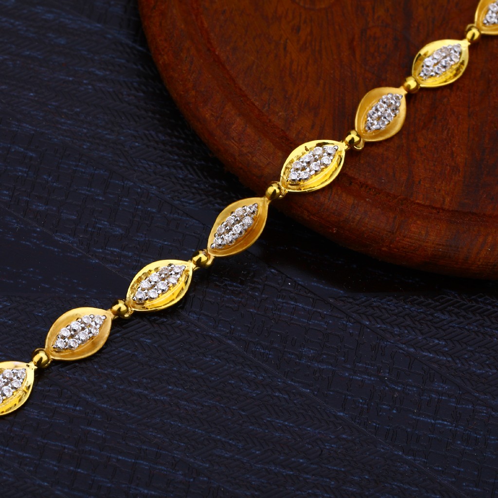 Buy JHB Golden Gold-Plated Brass Bracelet 2 pis Combo for Women (Golden Bead  Bracelet + Black Bead Hand Mangalsutra Bracelet) at Amazon.in