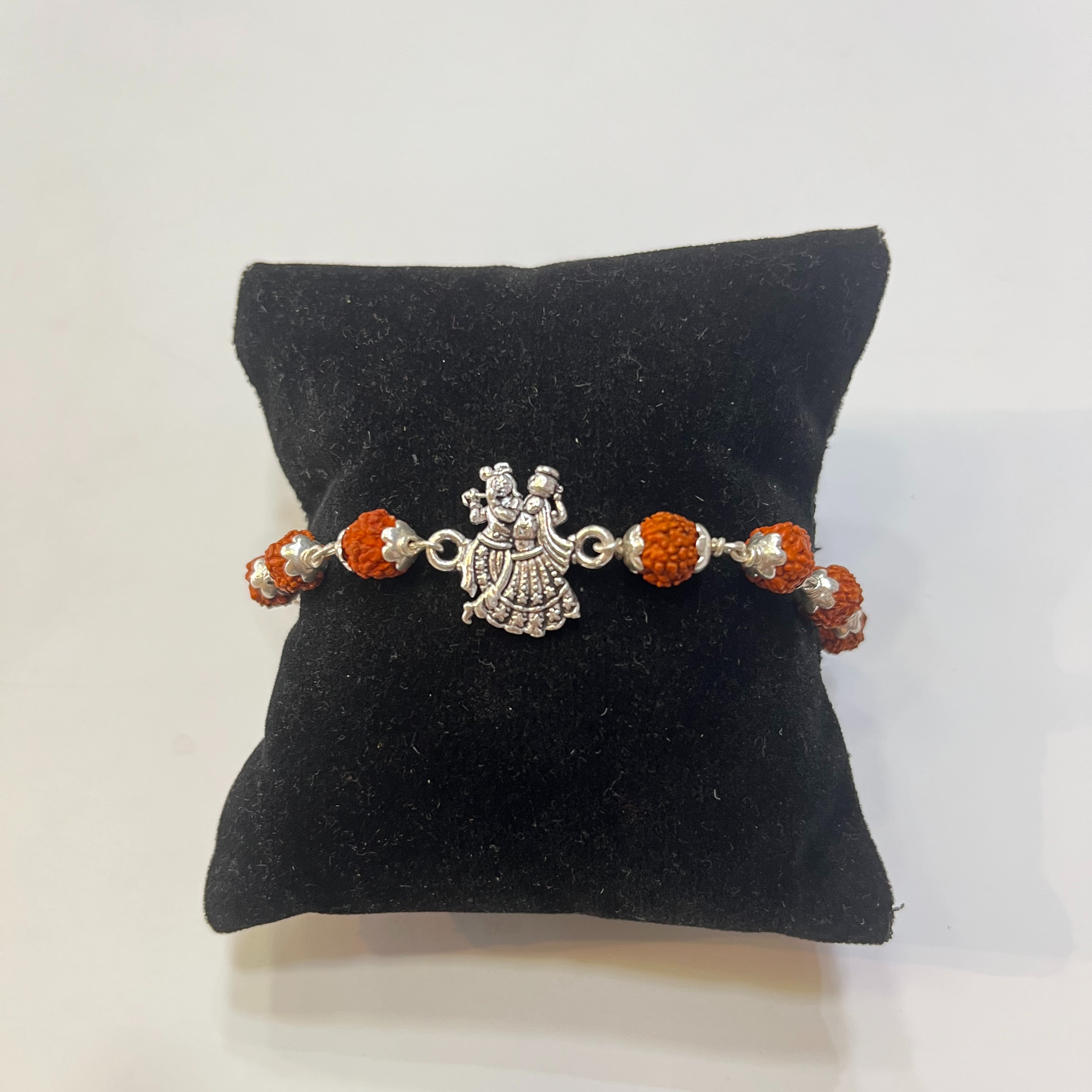 Buy quality 925 silver radha krishna design rakhi in Ahmedabad