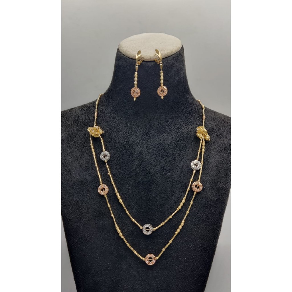 18kt premium italian necklace set
