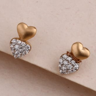 750 Rose Gold Cz Hallmark Delicate Pendant Set RPS188
